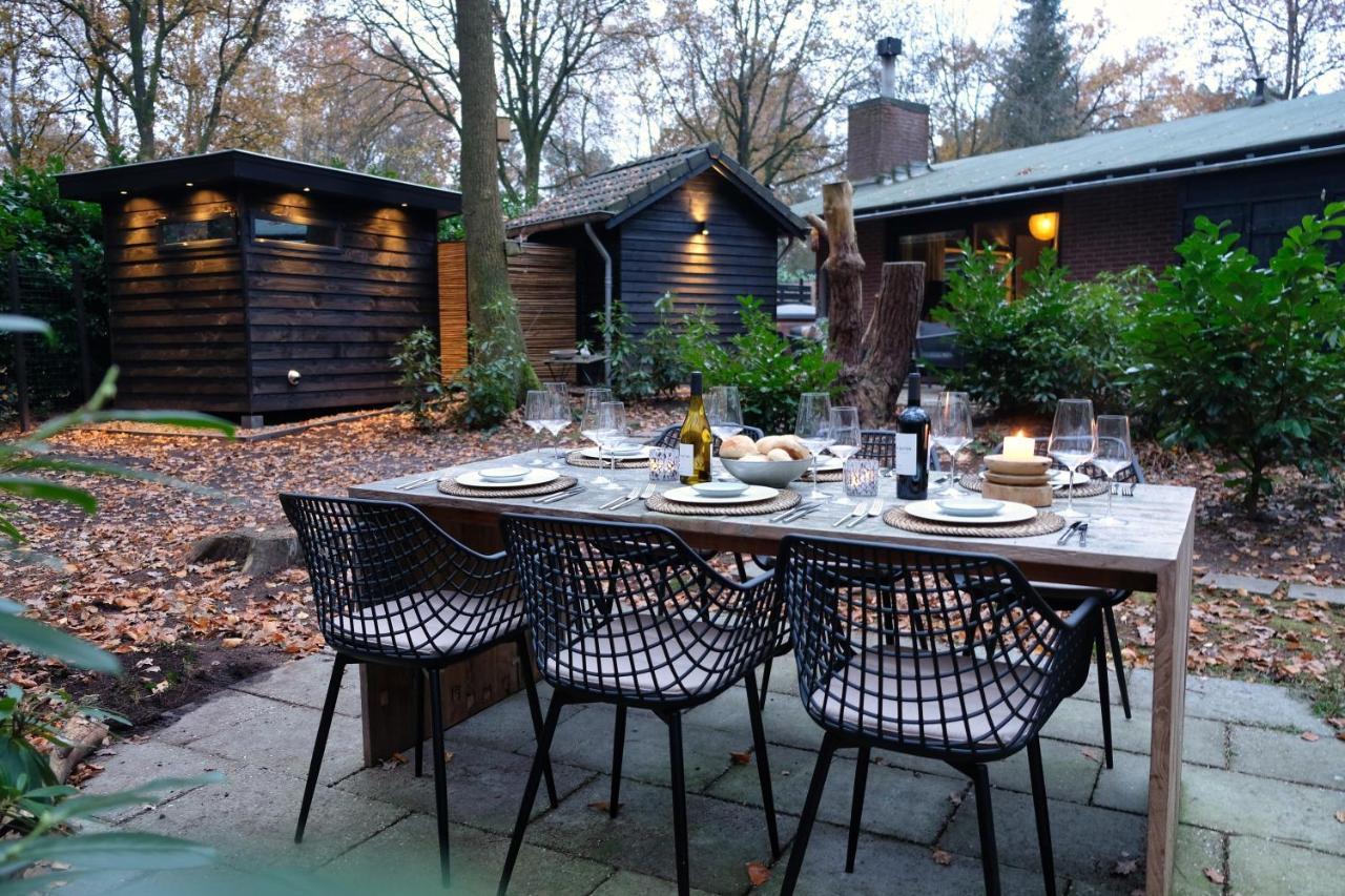 Lodge In Een Bosrijke Omgeving Met Hottub & Sauna Opt Rheezerveen Luaran gambar