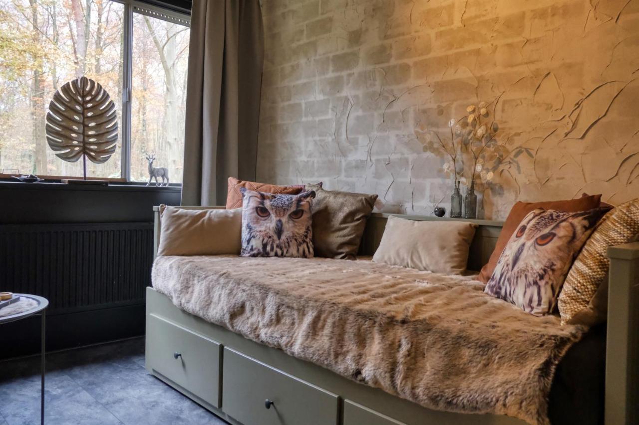 Lodge In Een Bosrijke Omgeving Met Hottub & Sauna Opt Rheezerveen Luaran gambar
